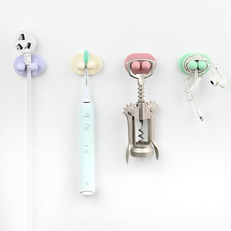 粘着フック ケーブルフック プラグ収納 単品 壁掛け コンセント収納