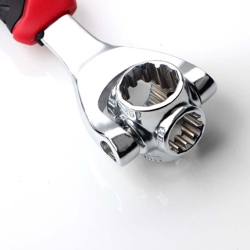 ソケットレンチ 万能レンチ 8in1 工具 DIY 8〜19mm スプラインソケット 360度回転 多機能 便利 zak66460プラス