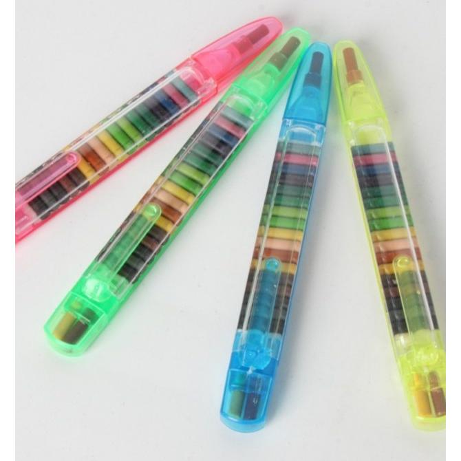 plusnao（プラスナオ） カラーロケット鉛筆 差し替え式色鉛筆 20色 色