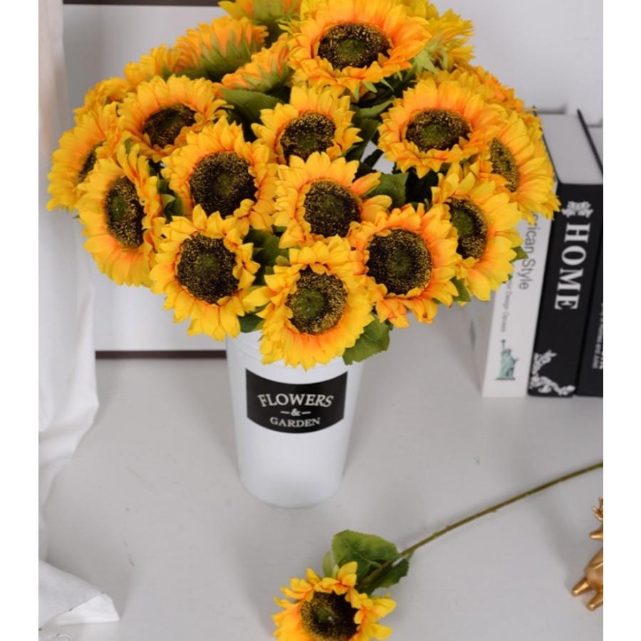 造花 フェイクフラワー ひまわり 3本セット インテリア アート