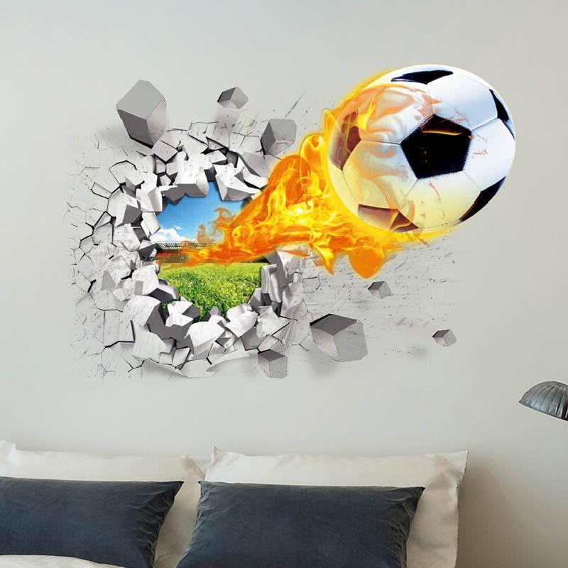 ウォールステッカー ステッカー インテリアシール Diy 3d サッカーボール 飛び出す インパクト ユニーク 子供部屋 部屋 インテリア 壁装飾 雑 プラスナオ Paypayモール店 通販 Paypayモール
