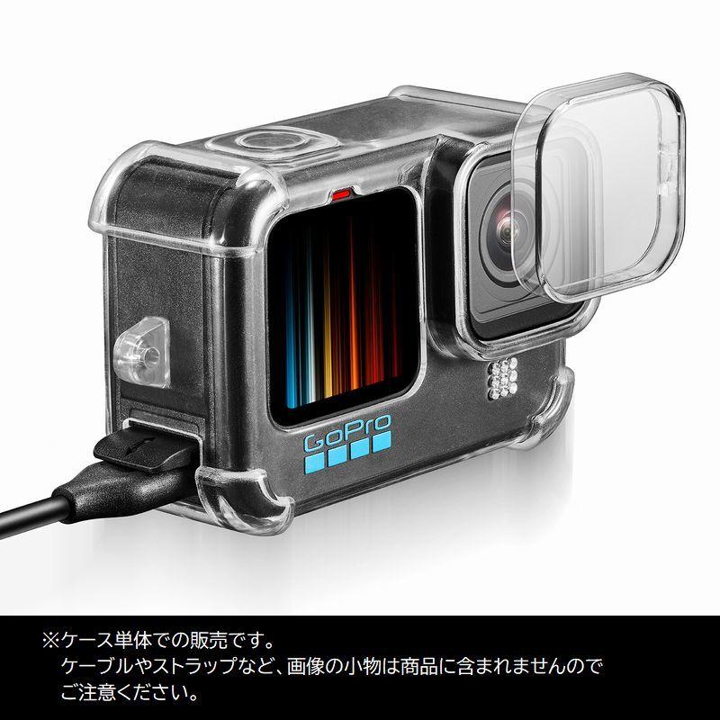 GOPRO HERO10 ケース付き保護フィルム貼付済み　ほぼ未使用品✨ GoPro用 保護ケース 透明カバー ソフトタイプ ゴープロ Hero13 12 11