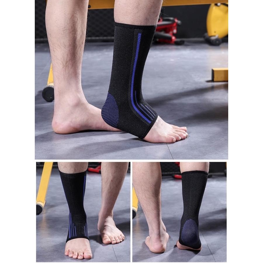 足首用サポーター 男女兼用 メンズ レディース 単品 保護 黒 スポーツ