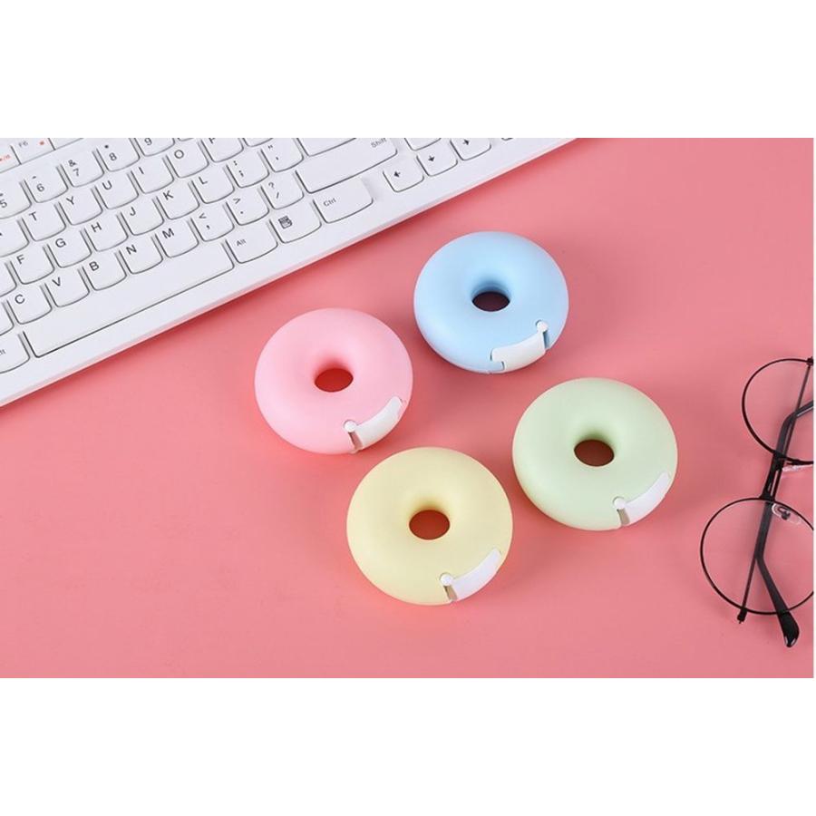 テープカッター ミニ ドーナツ ハート 文房具 文具 事務用品 持ち運び