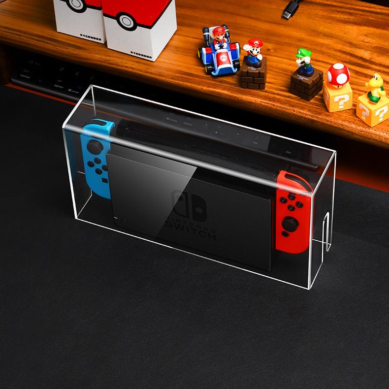 クリア Nintendo Switch 本体+ドック外 Switch ドックカバー 防塵ケース アクリル クリアケース 透明
