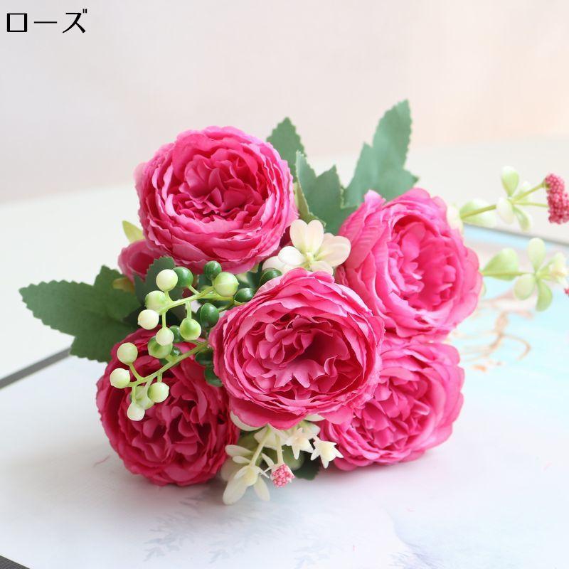 造花 花束 ブーケ 薔薇 バラ ローズ アートフラワー フェイクフラワー