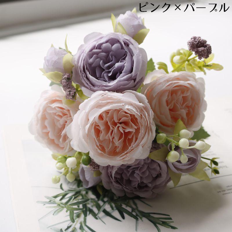 花　アートフラワーブーケ　アートフラワー　ブーケ　薔薇　バラ　3 花 アートフラワーブーケ アートフラワー フラワー 薔薇 バラ 3