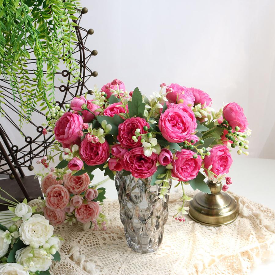 造花 花束 ブーケ 薔薇 バラ ローズ アートフラワー フェイクフラワー