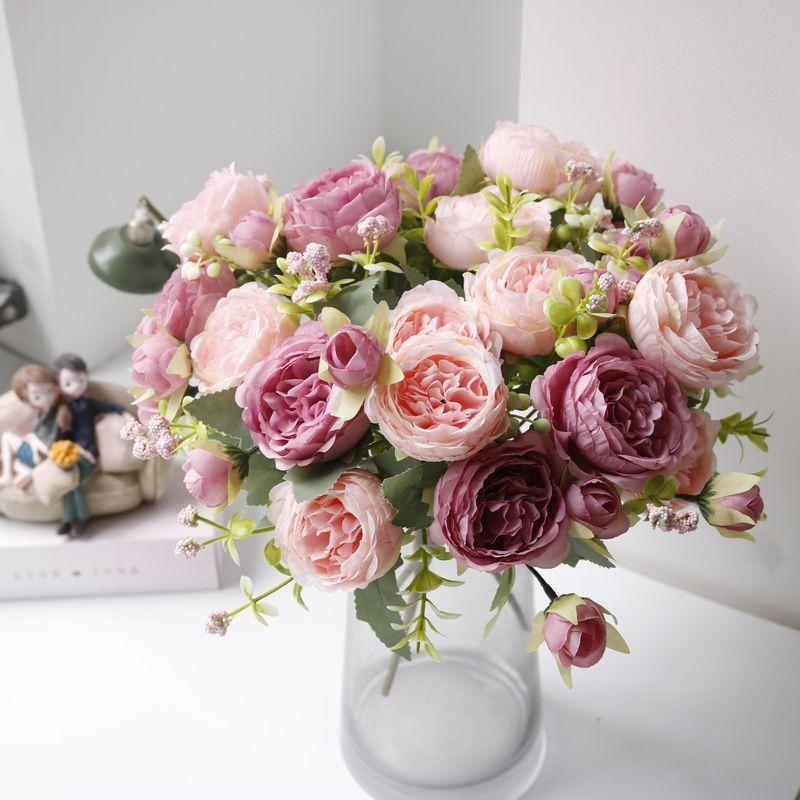 造花 花束 ブーケ 薔薇 バラ ローズ アートフラワー フェイク
