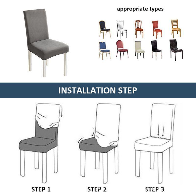チェアカバー 椅子カバー イスカバー 伸縮性 ストレッチ フルカバー 背もたれ 座面 無地 ソリッドカラー インテリアファブリック シンプル ダイニン｜plusnao｜16