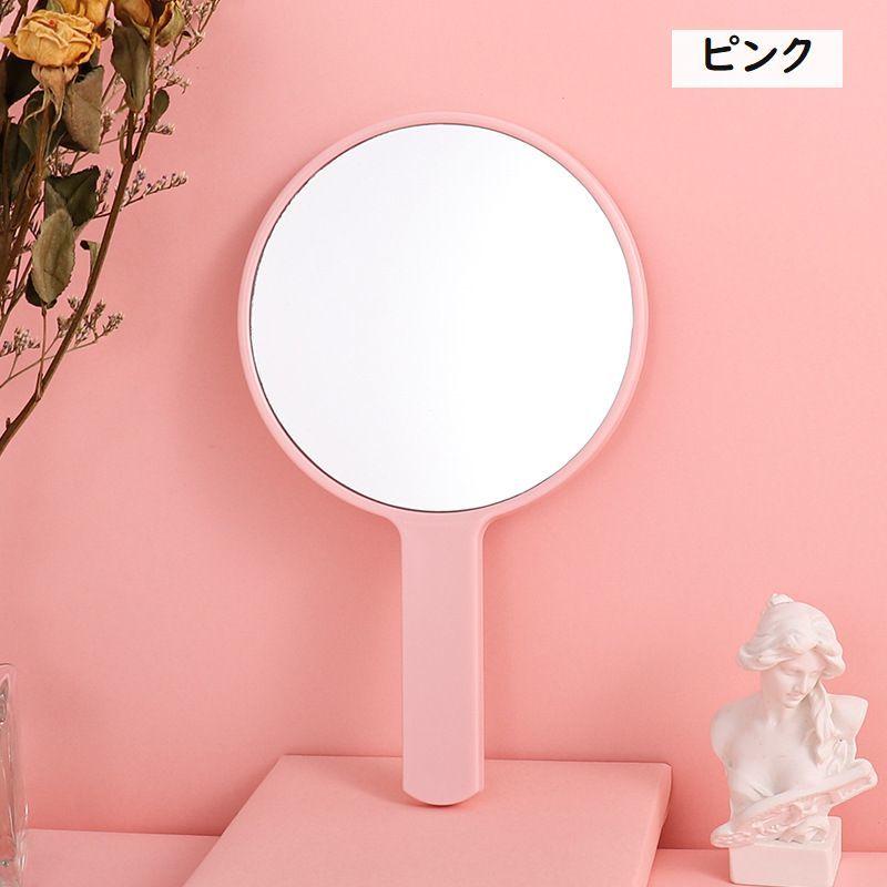 （775) 完成品 手鏡 ハンドミラー コンパクトミラー 鏡 直径7.5cm 円形 丸 まる