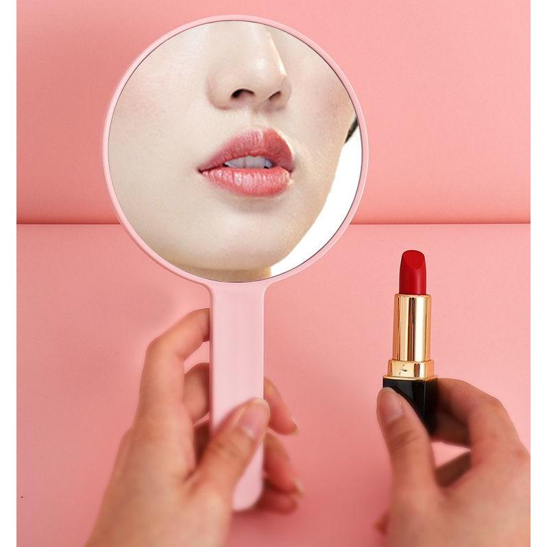 手持ち鏡　手持ち　ミラー　鏡 手鏡 BALLOON(ホワイト/白) ミラー 鏡 卓上ミラー 2WAY 3倍鏡 ミニ