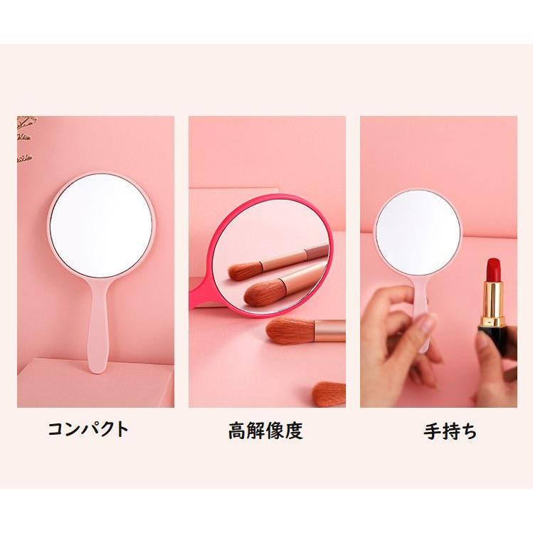 手鏡 ハンドミラー コンパクトミラー 鏡 直径10cm 円形 丸 まる