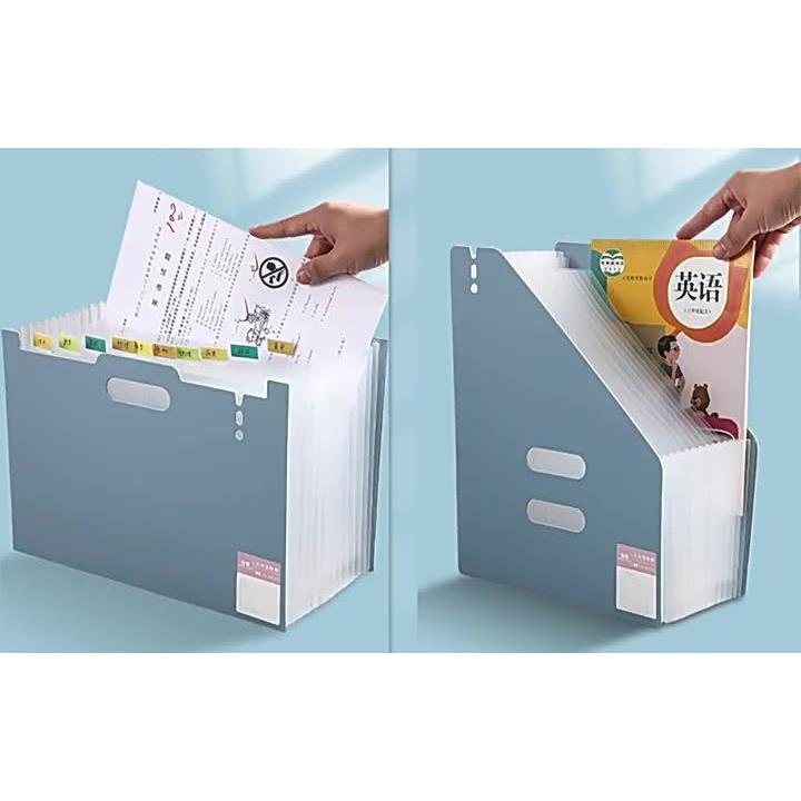 plusnao ドキュメントスタンド ファイルボックス A4サイズ 大容量 伸縮