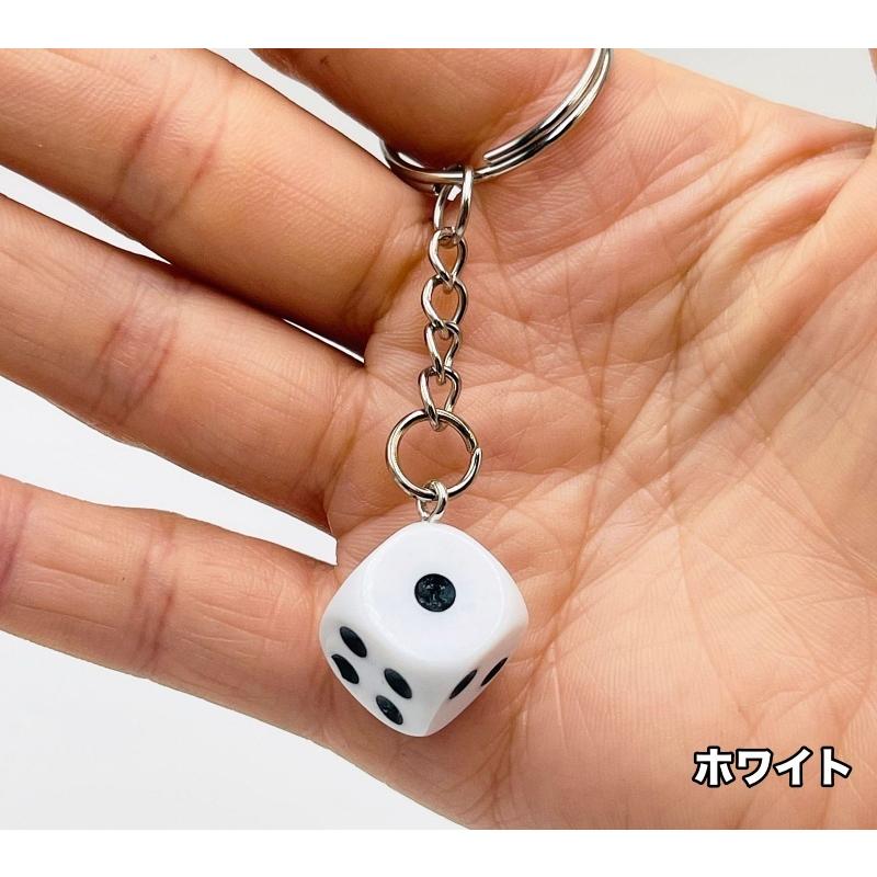キーホルダー キーリング バッグチャーム サイコロ 四角形 正方形