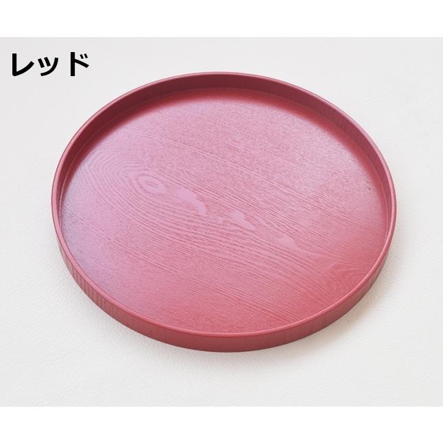 木製トレー 丸形 ラウンド カフェトレー ワンプレート お盆 お膳 和風