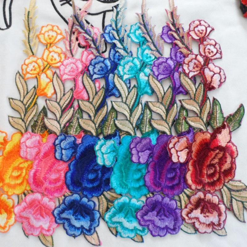 ワッペン アップリケ セット 薔薇 ローズ 花 手芸 刺繍 ブルー540円 おしゃれ ピンク 予約販売 本 Diy クラフト かわいい レッド