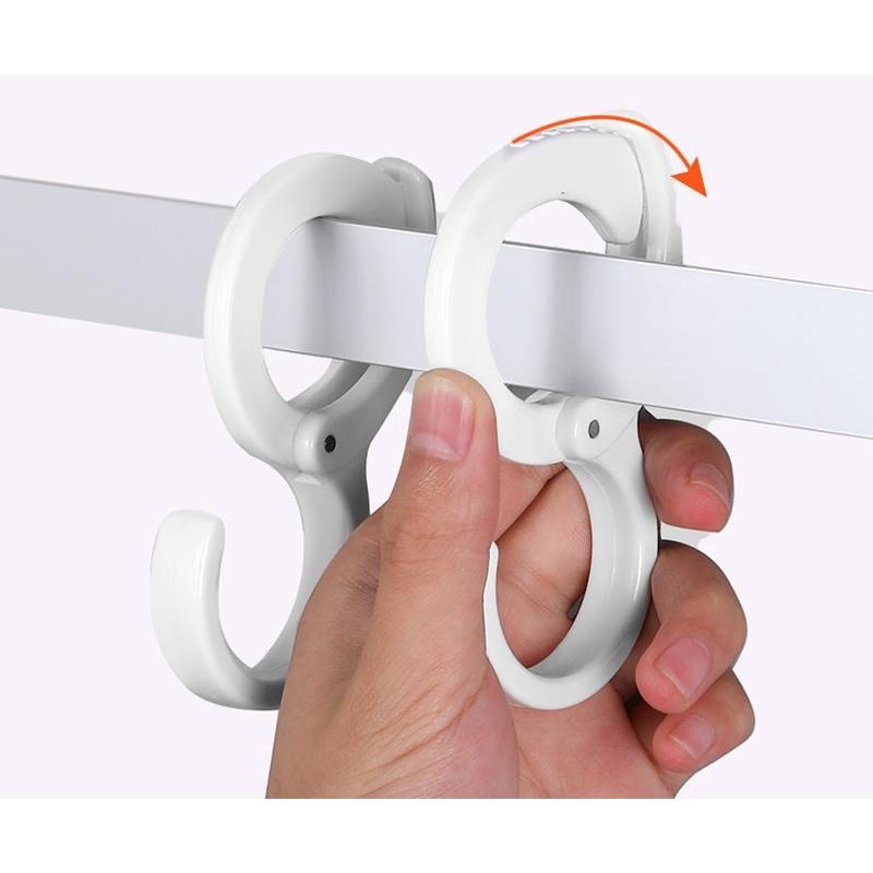plusnao S字フック 5個セット 落下防止 落ちない 開閉可能 7段階