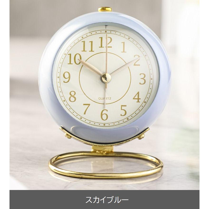 plusnao 目覚まし時計 アラームクロック 置時計 アナログ 電池式