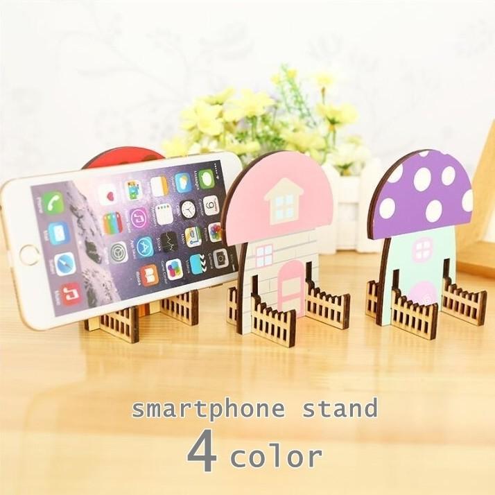 スマートフォンスタンド 卓上スマホホルダー スマホグッズ きのこ 毒キノコ カラフル 軽量 コンパクト カワイイ 可愛い 机 デスクトップ 収納 片付 プラスナオ Paypayモール店 通販 Paypayモール