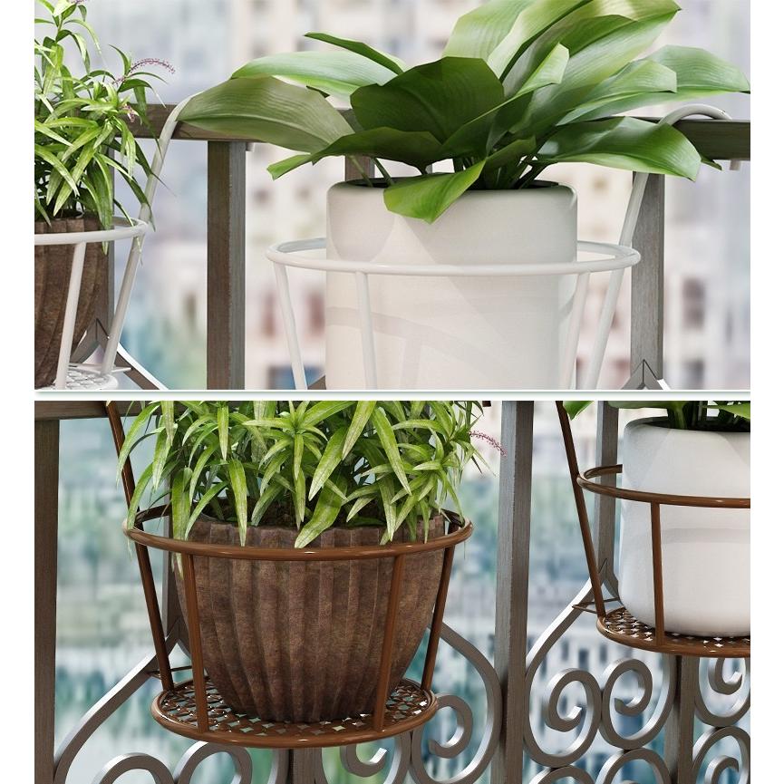 壁掛けプランター プランターラック 鉢入れ フック ベランダ 手すり用