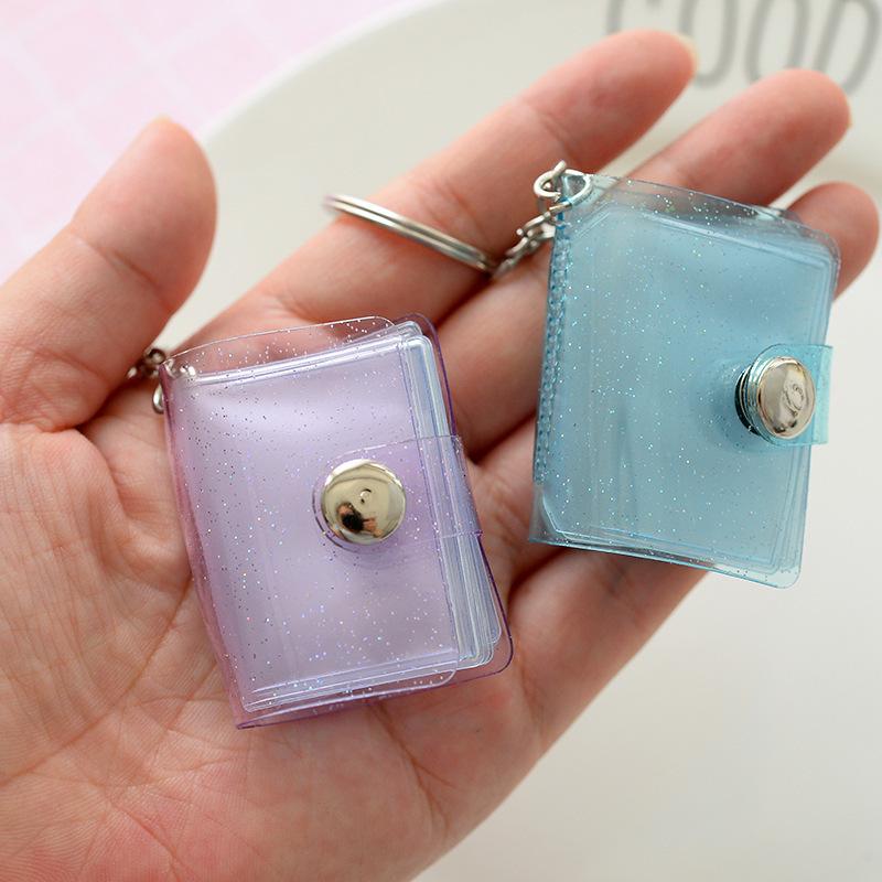 plusnao ミニフォトアルバム キーホルダー フォトホルダー 写真