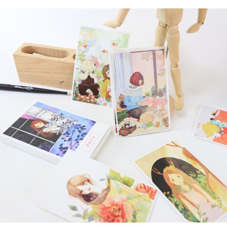 グリーティングカード ハガキ 絵画 風景 お便り 綺麗 美しい ポストカード ３０枚 おしゃれ 可愛い 暑中見舞い 残暑見舞い プラスナオ Paypayモール店 通販 Paypayモール
