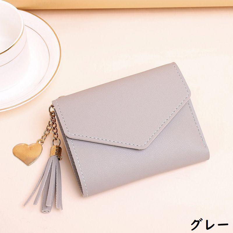 ミニ財布 三つ折り レディース PUレザー コンパクト 小さめ 薄型