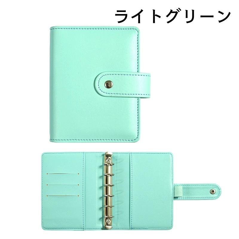 plusnao 手帳 メモ帳 ノート 日記帳 ルーズリーフ A7 内側ポケット