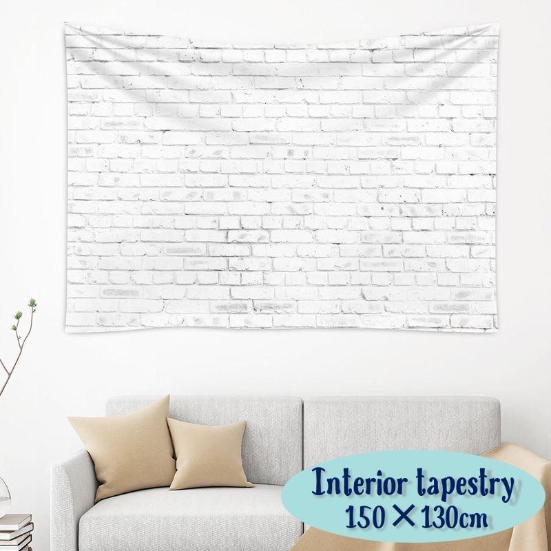 タペストリー ウォールデコレーション ファブリックポスター 壁装飾 壁掛け布 生地 インテリアクロス レンガ調 布ポスター