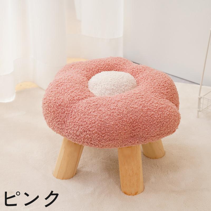 plusnao（プラスナオ） スツール 椅子 イス チェア 花 木脚 背もたれ