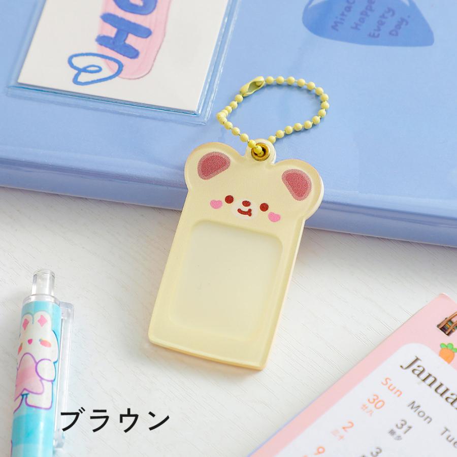 plusnao フォトキーホルダー トレカ チェキ ケース 推し活グッズ