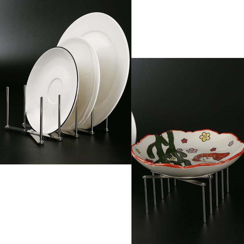 plusnao（プラスナオ） ディッシュスタンド お皿立て 鍋蓋スタンド