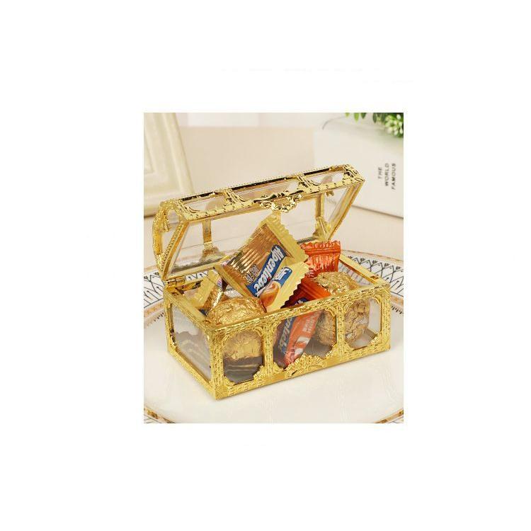 plusnao（プラスナオ） 小物入れ 収納ケース 蓋付き 宝箱風 ミニサイズ