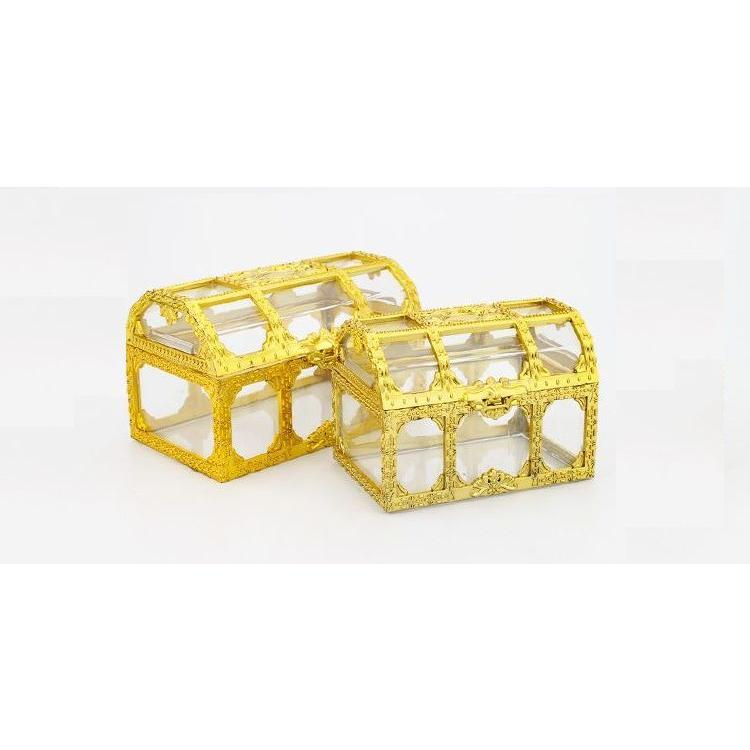 plusnao（プラスナオ） 小物入れ 収納ケース 蓋付き 宝箱風 ミニサイズ