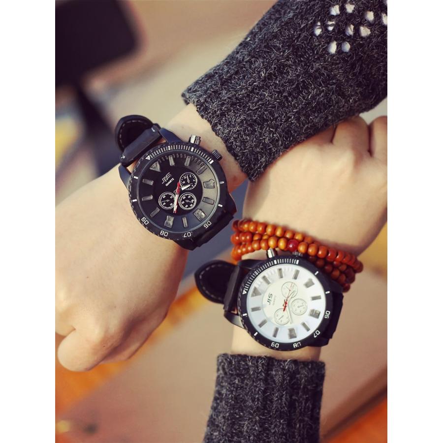 plusnao 腕時計 アナログ ラウンドウォッチ 光る 男女兼用 ユニ