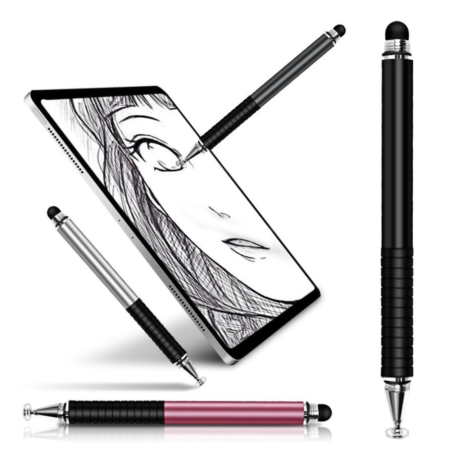 タッチペン スタイラスペン 2in1 円盤型ペン先 クリアディスク タッチペン スタイラスペン 2in1 円盤型ペン先 クリアディスク