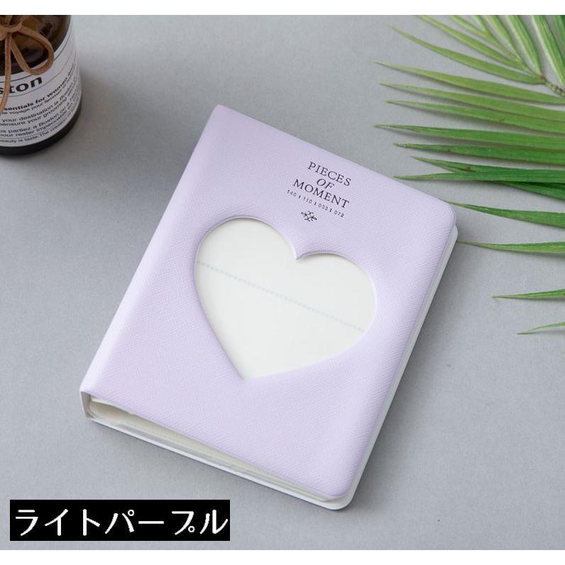 plusnao ミニフォトアルバム ポケットアルバム フォトブック ハート 小