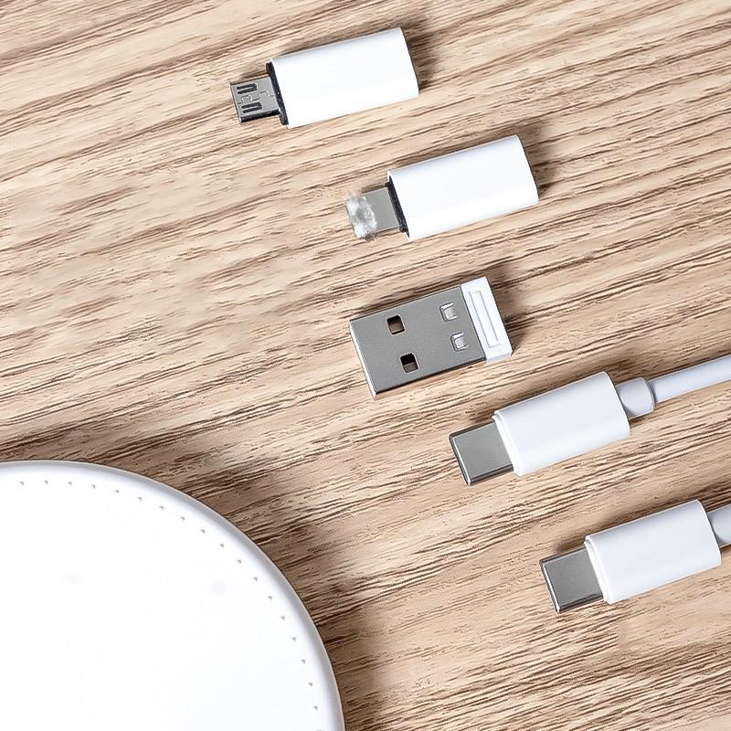 充電ケーブルセット Type-C microUSB Lightning 変換アダプター ケース付き 6in1 3in1 60W 急速充電 マルチツール｜plusnao｜04