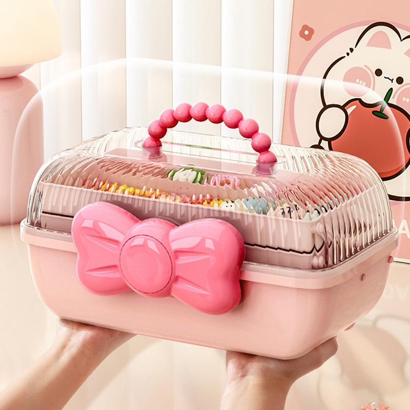 plusnao（プラスナオ） アクセサリー収納ボックス 大容量 3段 子供用