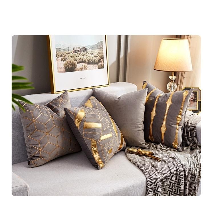 plusnao クッションカバー おしゃれ モダン 45 インテリア 刺繍