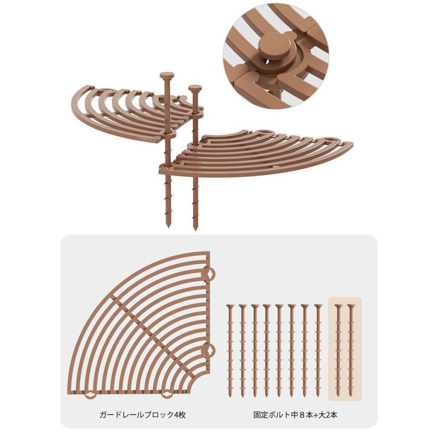 植木鉢グリッド プランターカバー ガードカバー 植物ポットカバー 3サイズセット ABSプラスチック製 植物 フラワー プロテクターキャット