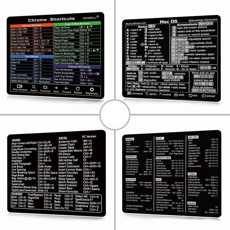 パソコン、マウス、マウスパッド、ケース、Excelテキスト Amazon.co.jp: 大型エクセルチートシートデスクパッド、チート