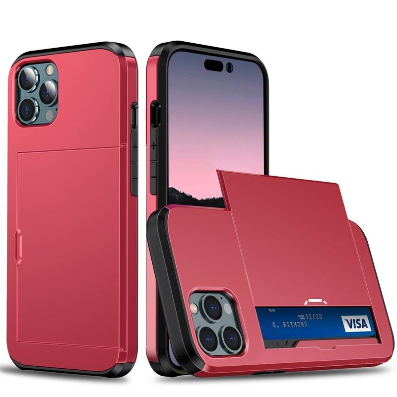 iPhoneケース／カード収納付き クリアiPhoneケース｜蓋つきカード収納付き｜ 全5色[iPhone16/15/14/13