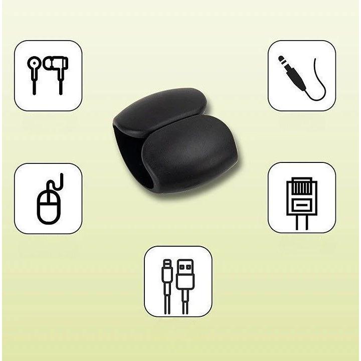 イヤホンケーブルクリップ コードクリップ コード まとめる 便利グッズ 6個 イヤホン コード まとめる コードホルダー クリップ ケーブルクリップ