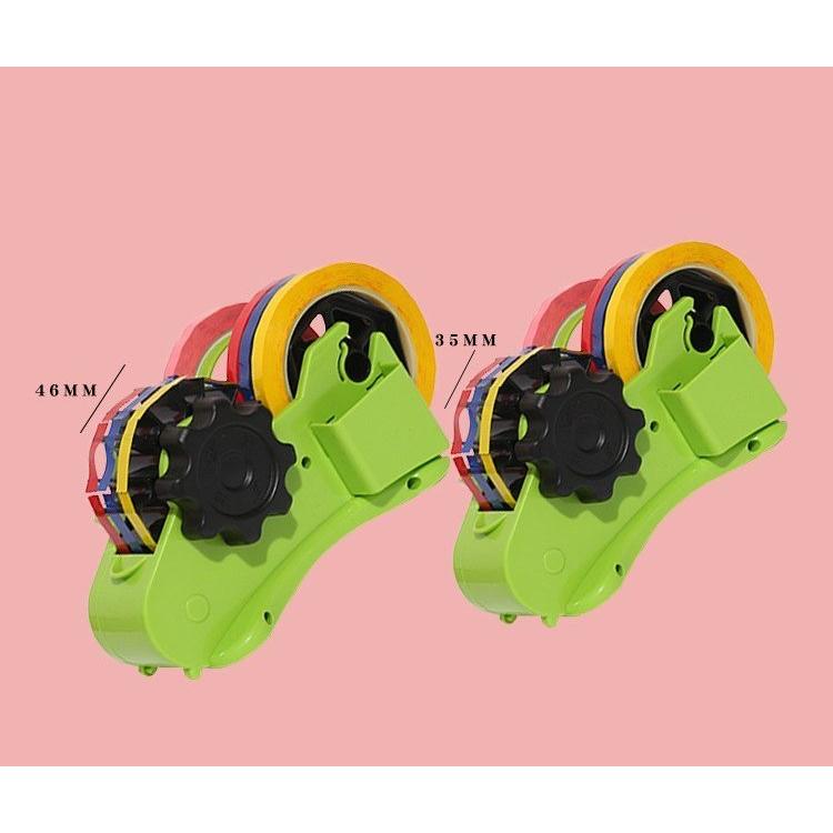 テープカッター 35mm 46mm テープディスペンサー 同じ長さ 一定 裁断