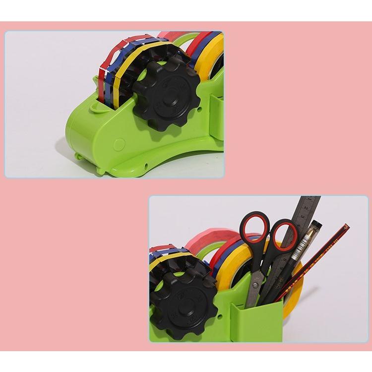 テープカッター 35mm 46mm テープディスペンサー 同じ長さ 一定 裁断