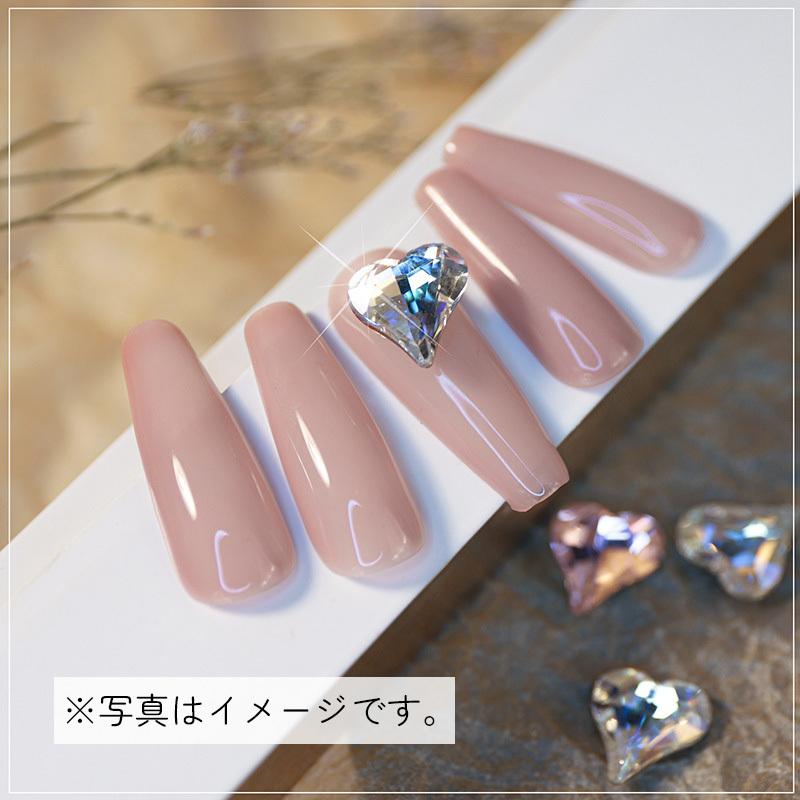 ハート形ラインストーン 10個セット ホワイト ブラック ブルー ピンク