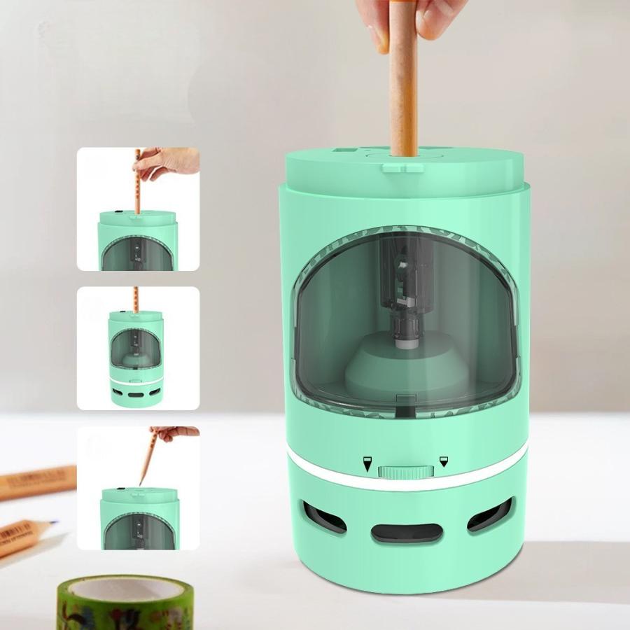 電動鉛筆削り クリーナー 2way えんぴつ削り 卓上 消しカス 掃除 調節