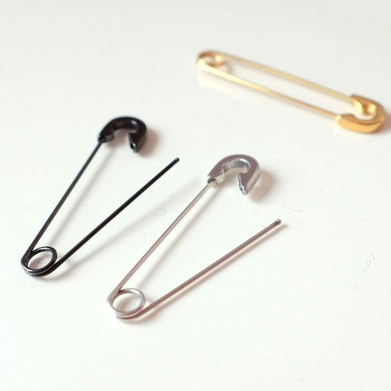 安全ピン型ピアス 安全ピンモチーフ 片耳用 単品 メンズ レディース 男女兼用 ユニセックス アクセサリー セーフティーピン 個性的 ユニーク 面白い|plusnao|05